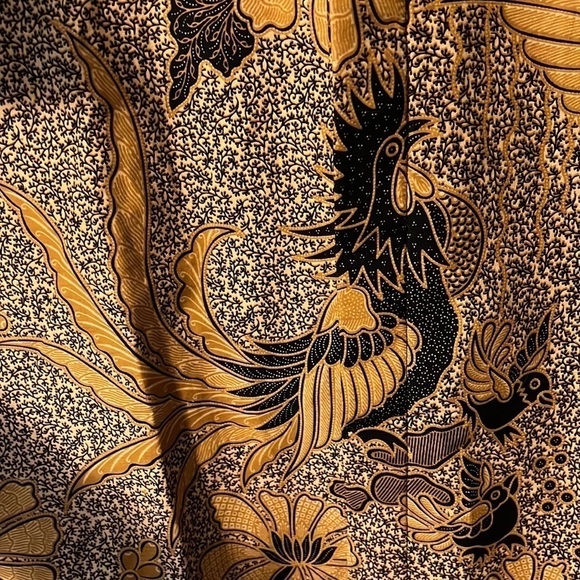 Couture BATIK Shirt KHARISMA WIJAYA INDONESIA size Large NWOT - Picture 10 of 12